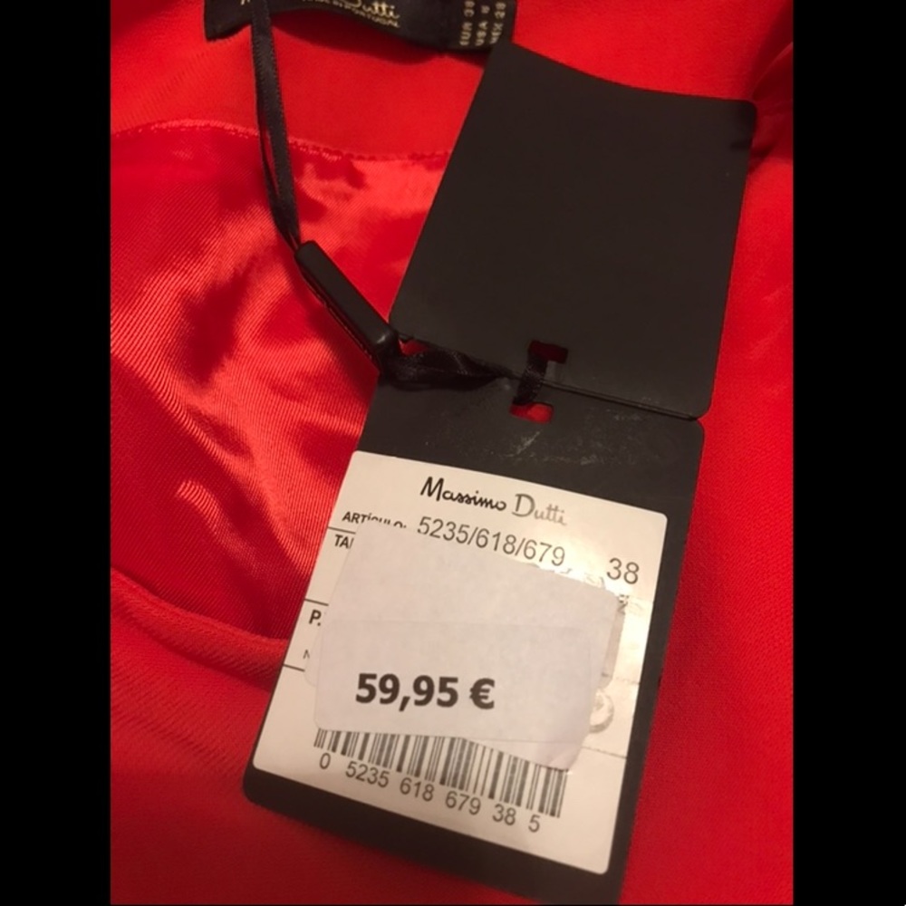 Massimo Dutti Red Mini Skirt - Picture 5 of 5